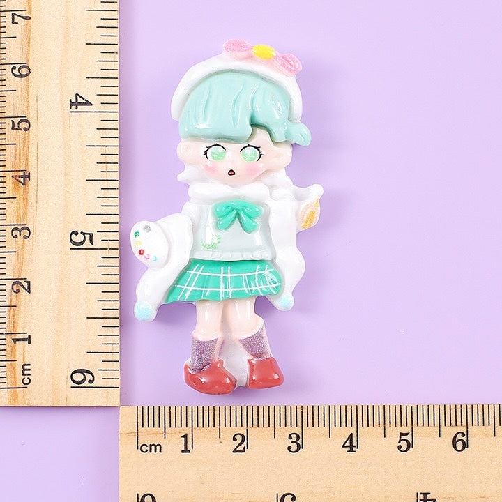 Large Cute Girl Charm
