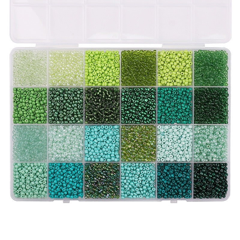 24-Grid 3mm Seed Beads Set