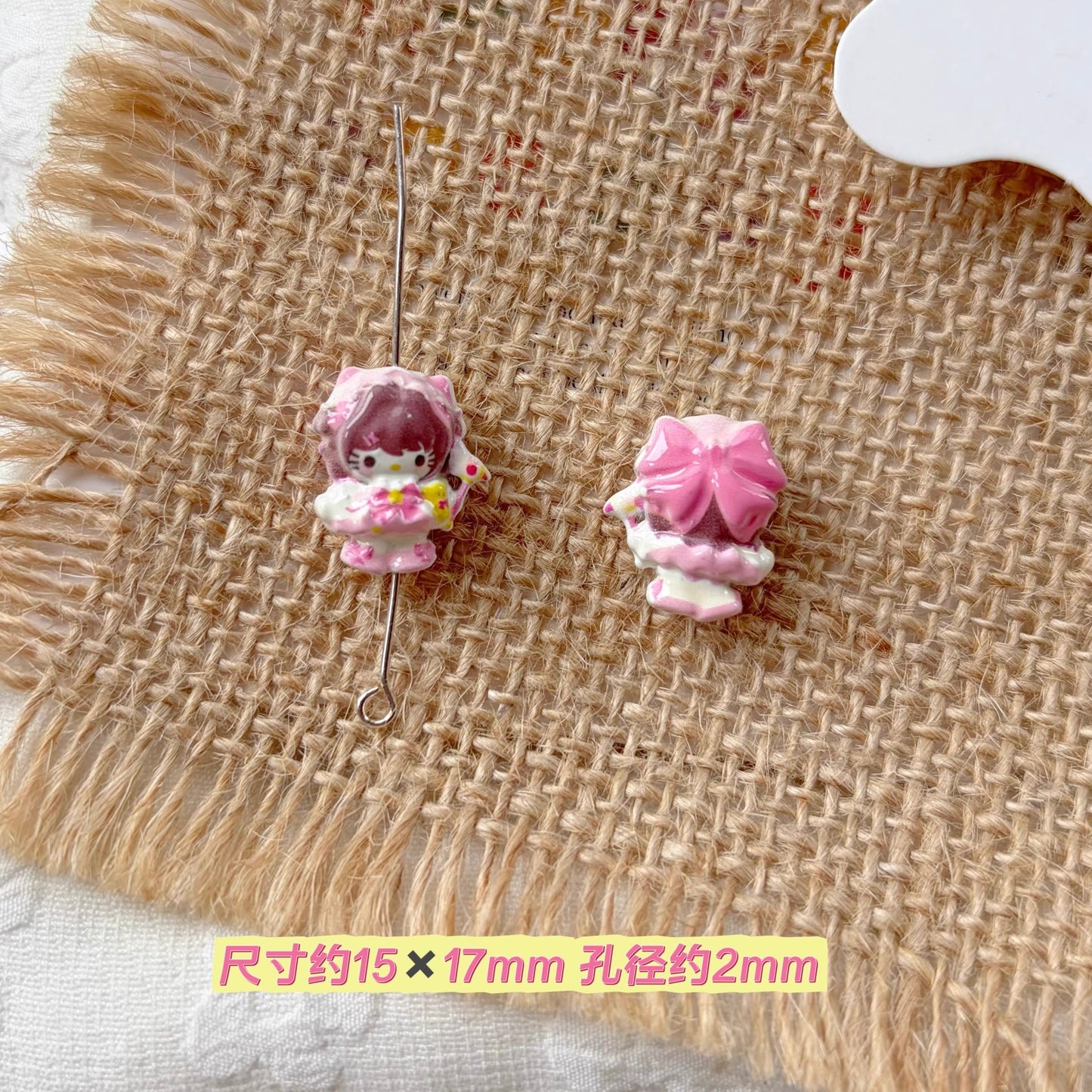 Cute Girl Alloy Beads