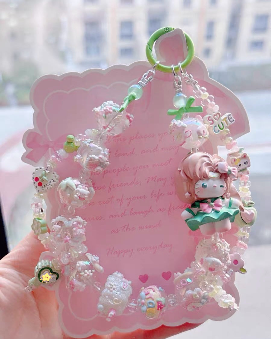 Cute Girl Handmade Keychain