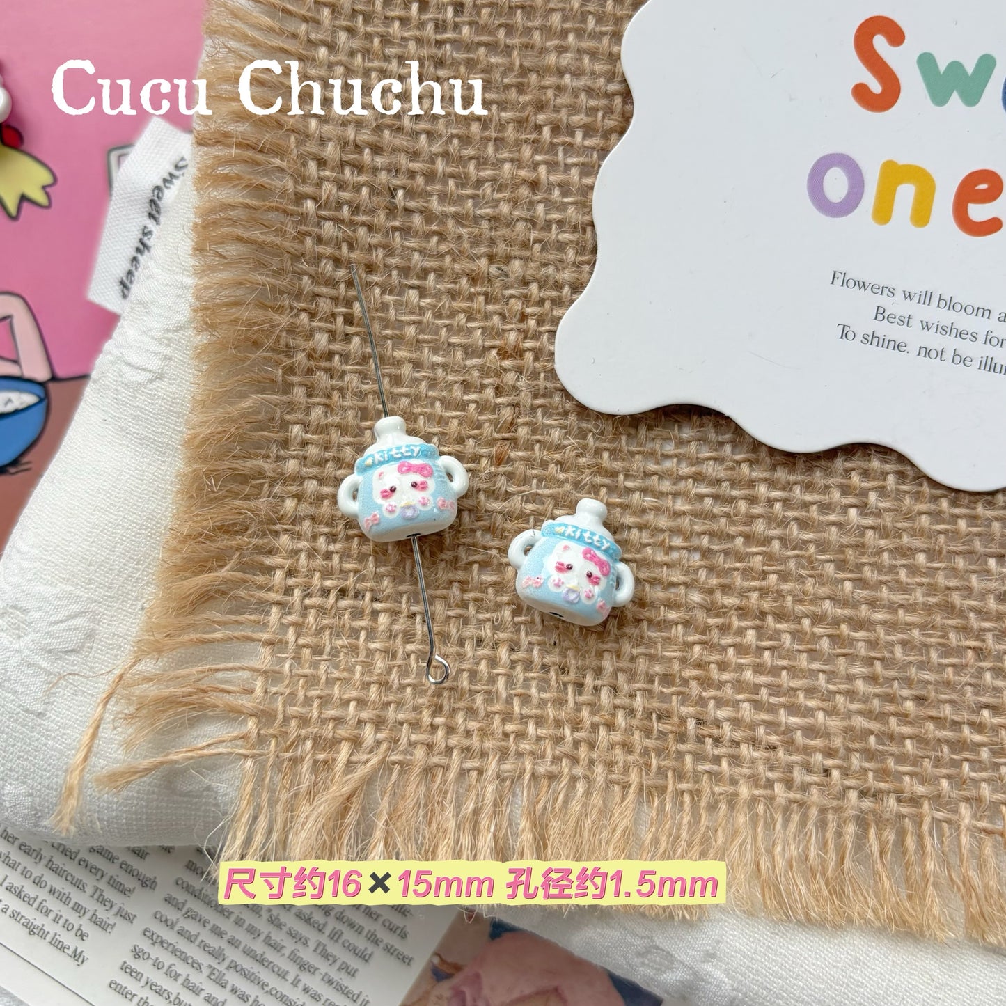 Cute Girl Alloy Beads