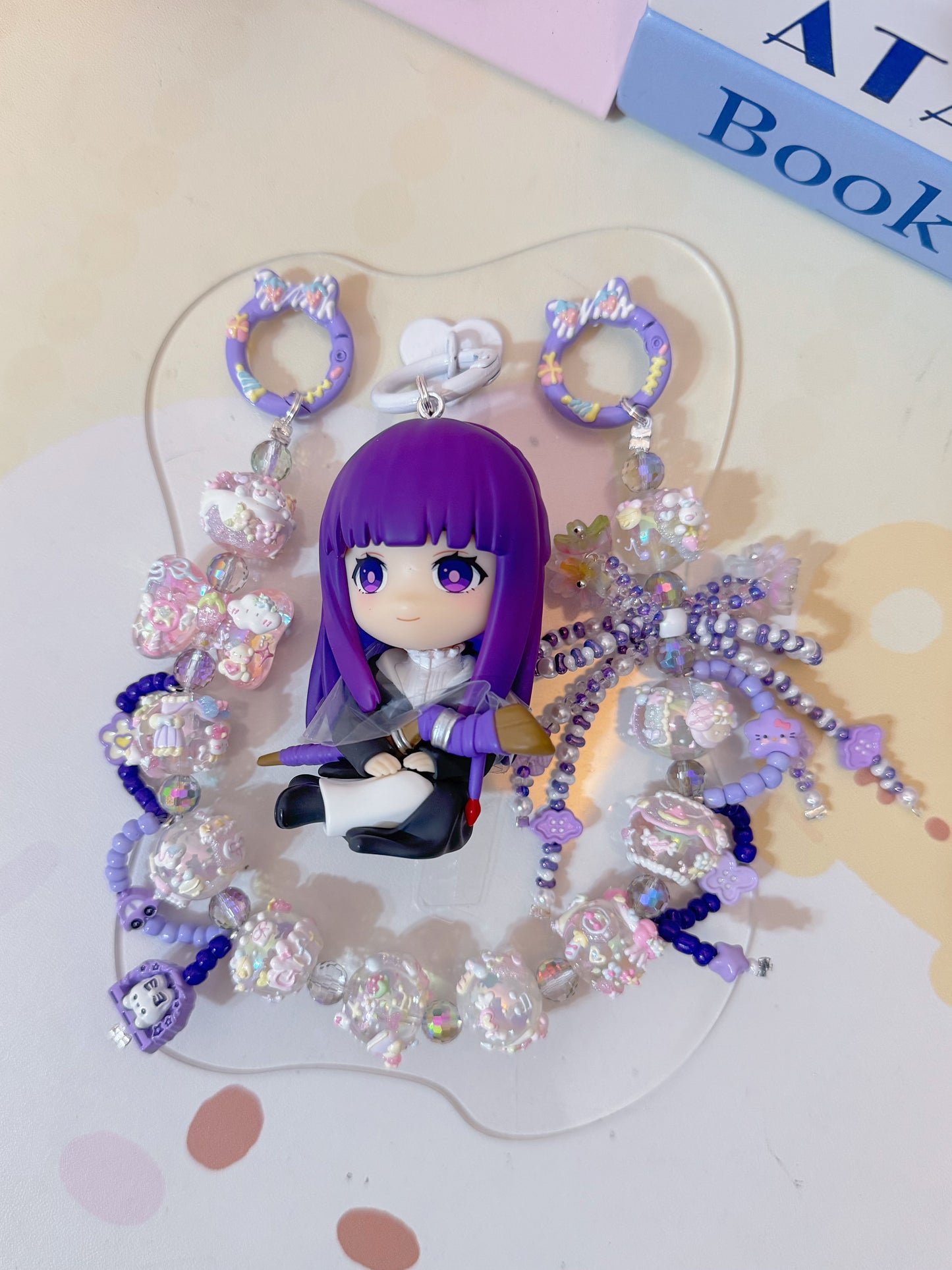 Cute Girl Handmade Keychain
