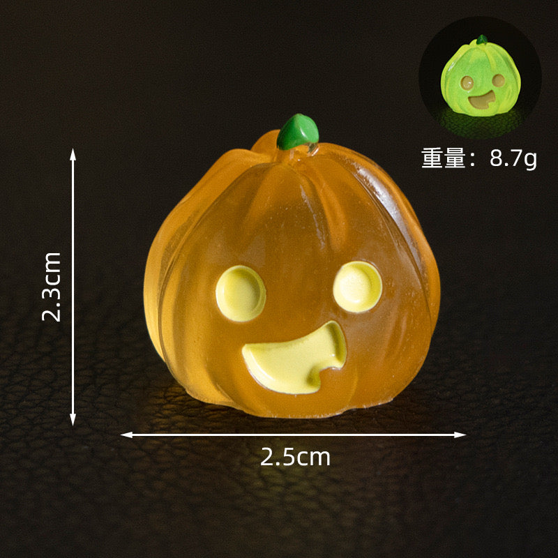 Glow-In-The-Dark Halloween Pumpkin Charm