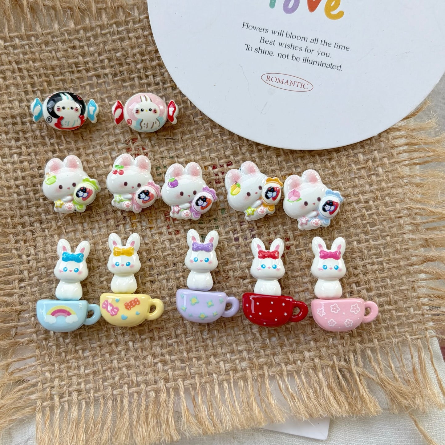 Cute Bunny Alloy Beads