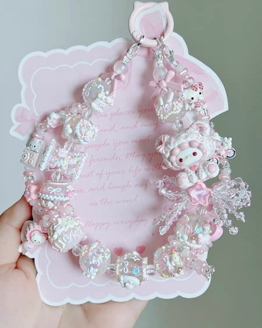 Cute Girl Handmade Keychain