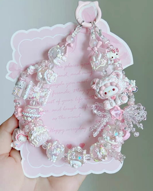 Cute Girl Handmade Keychain