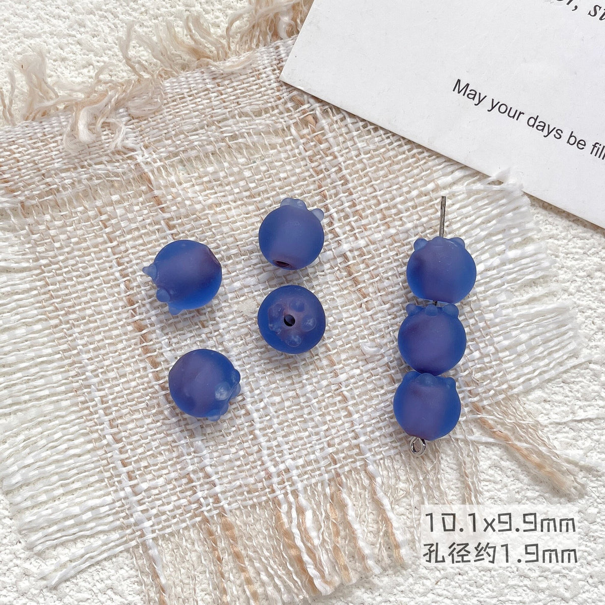 Blueberry‑Shaped Hole‑Drilled Beads