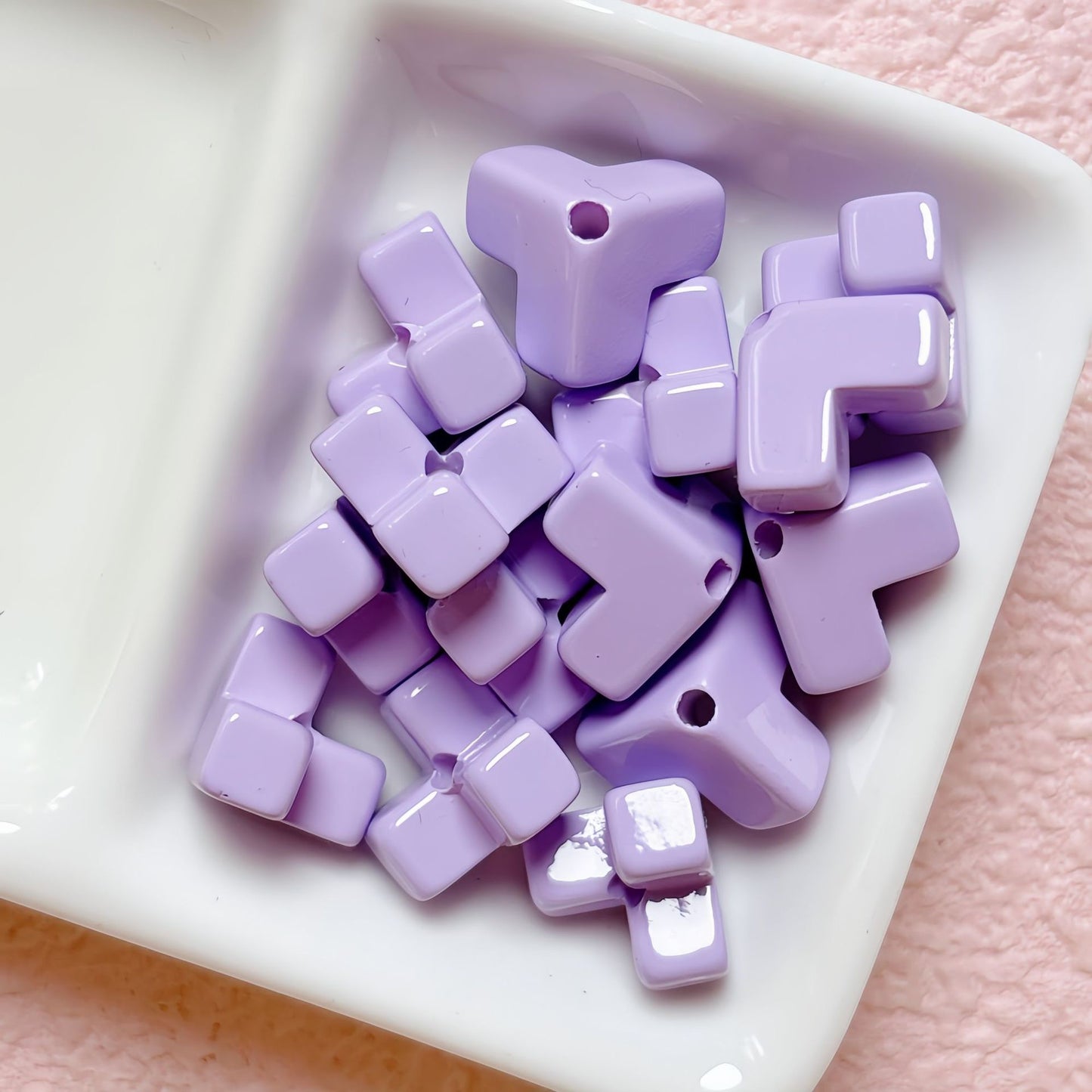 Square Block Stringing Beads