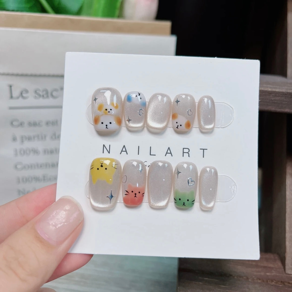 Cartoon Handmade Nail Art