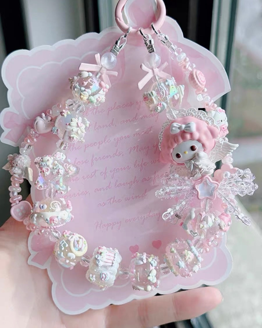 Cute Girl Handmade Keychain