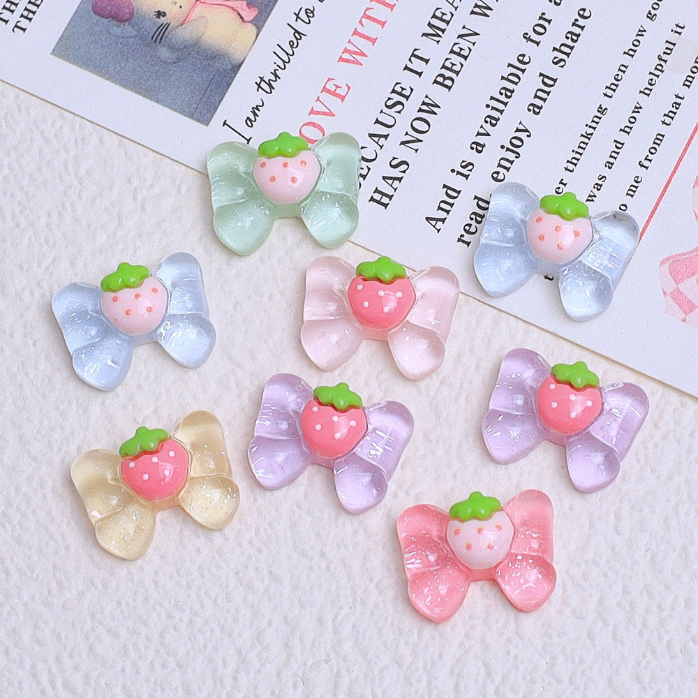 Strawberry Bow Charm