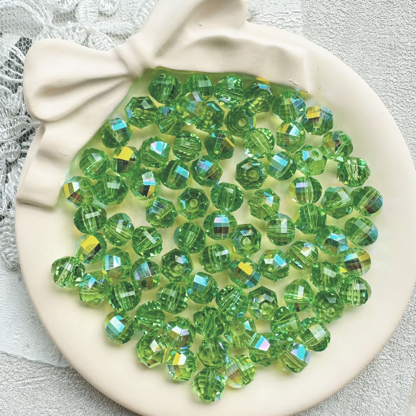 8mm Crystal Glass Beads