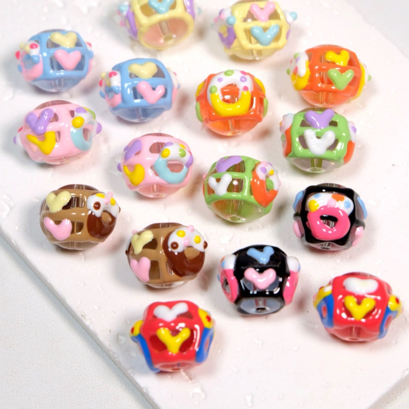 Hand-Painted Love Bead