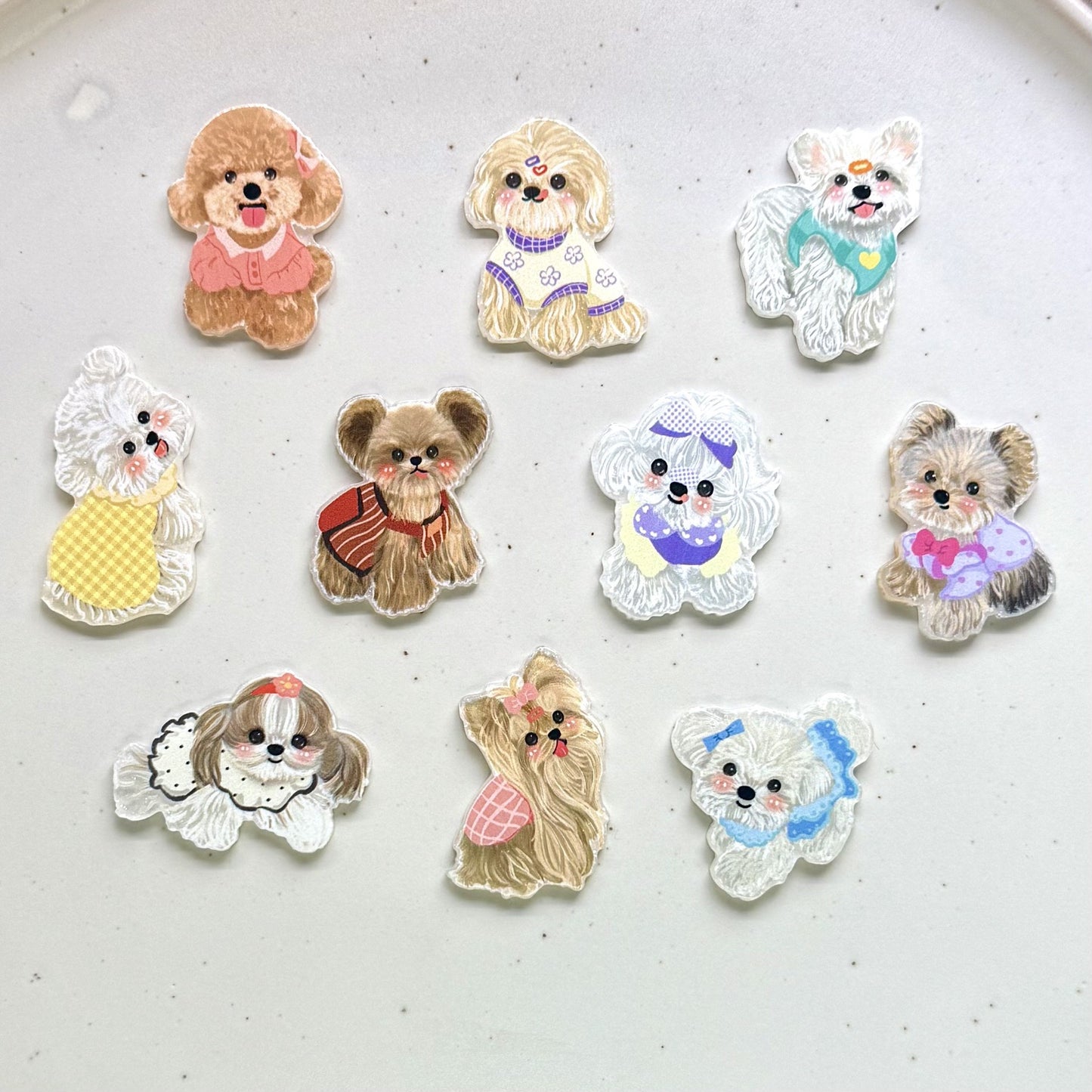 Cute Puppy Acrylic Patch