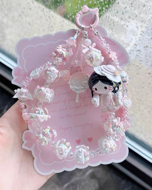 Cute Girl Handmade Keychain