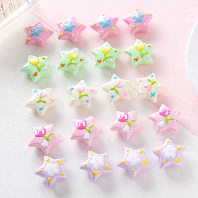 Hand-Painted Star Bead