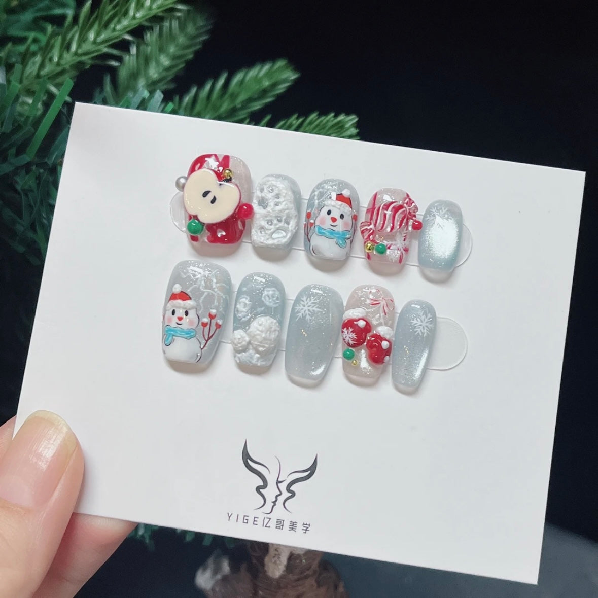 Christmas Handmade Nails