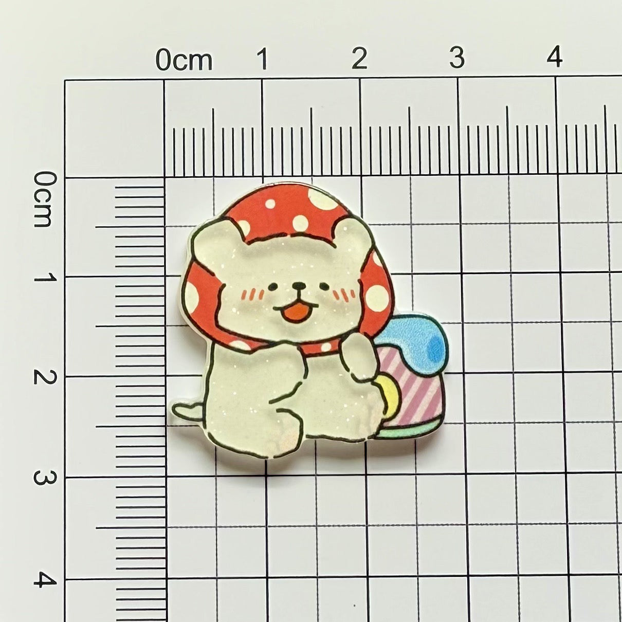 Line-Drawn Puppy Acrylic Patch