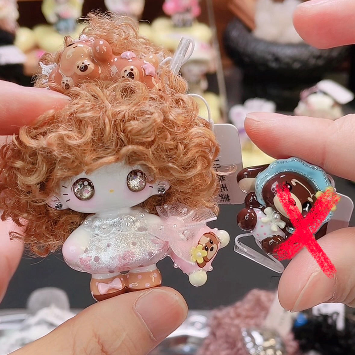 Cute Doll‑Shaped Hand‑Painted Beads