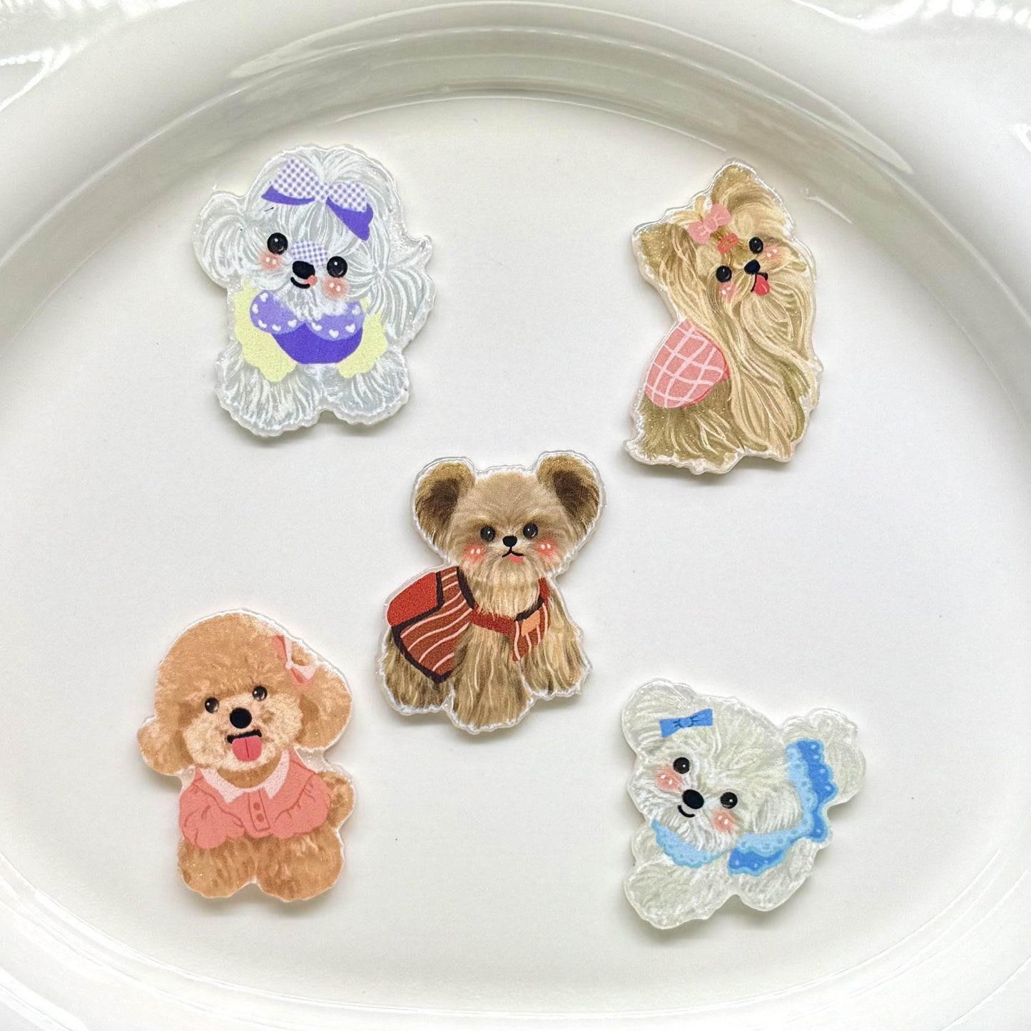 Cute Puppy Acrylic Patch