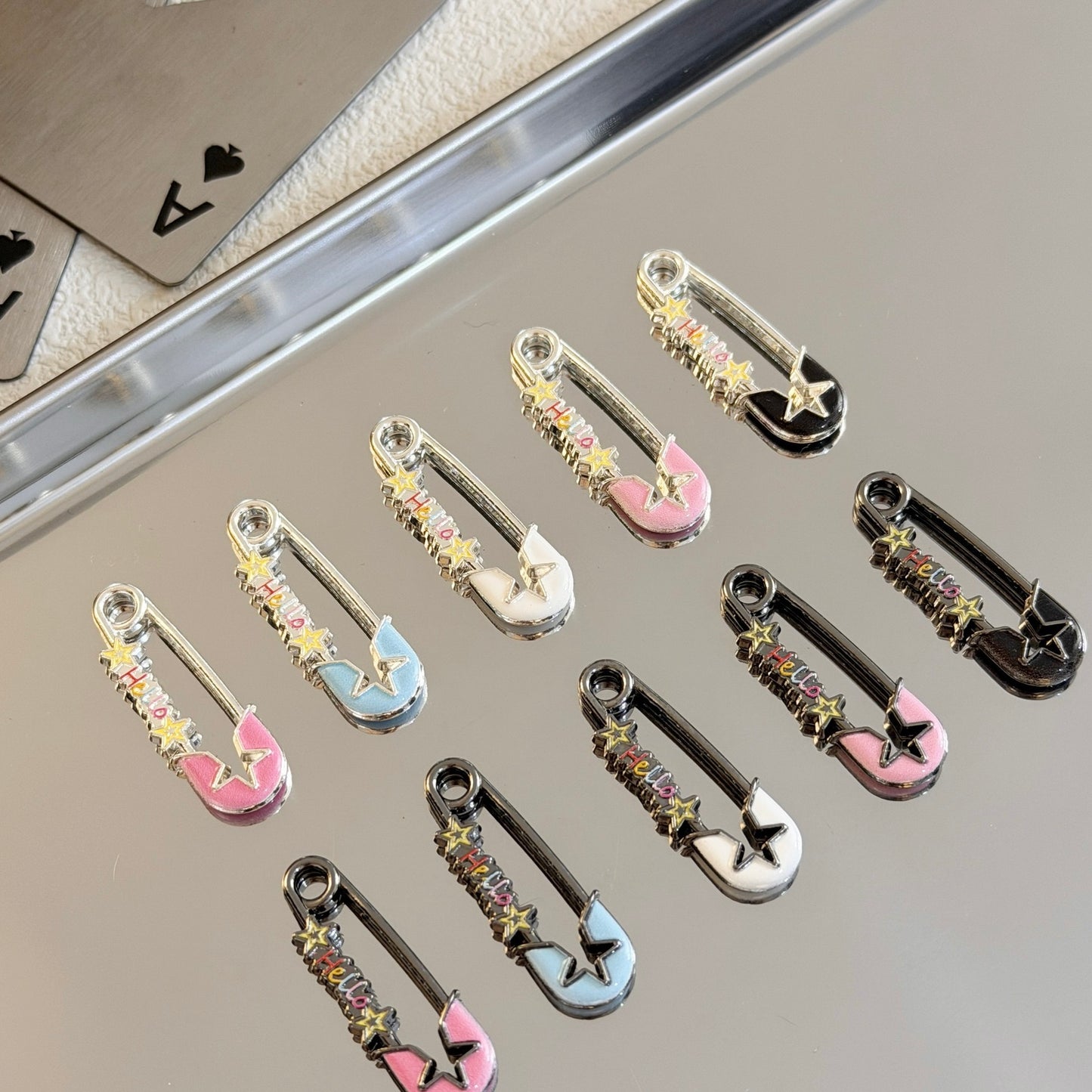 Alloy Safety Pins for DIY Beading