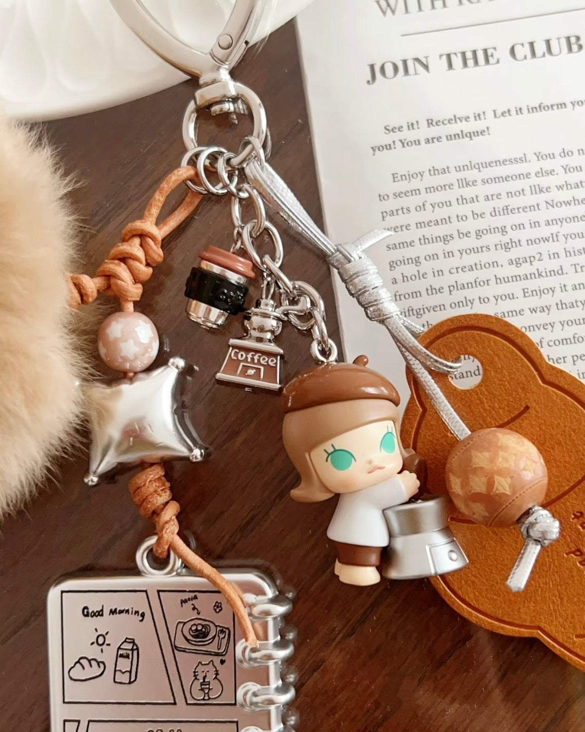 Cute Girl Handmade Keychain