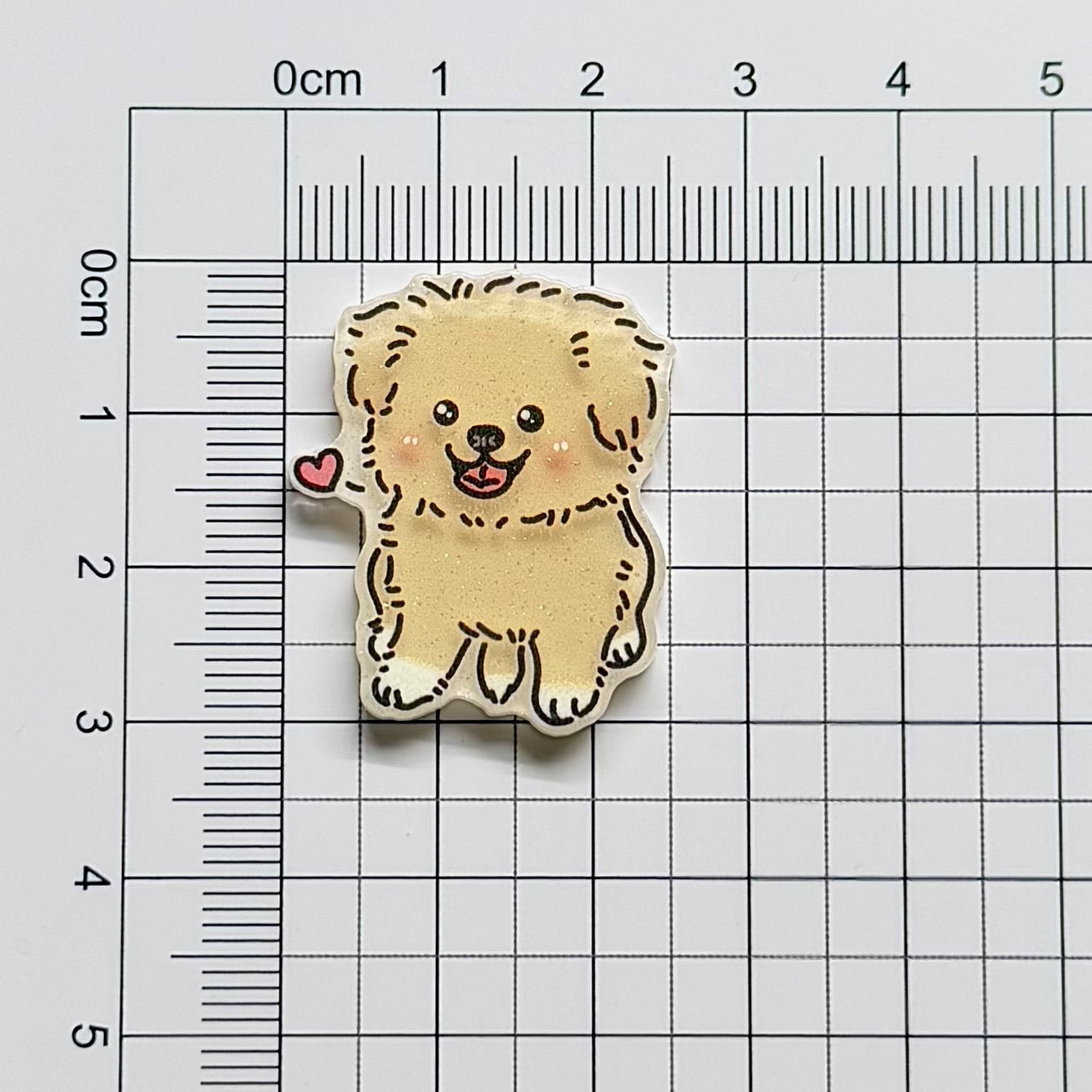 Cute Puppy Acrylic Patch