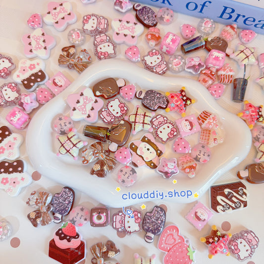 Coffee Tone Embossed Beads