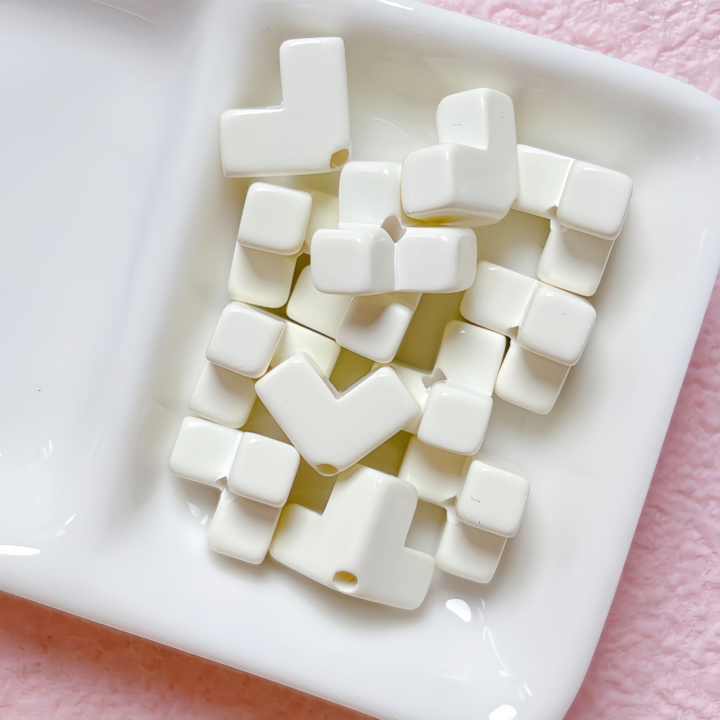 Square Block Stringing Beads