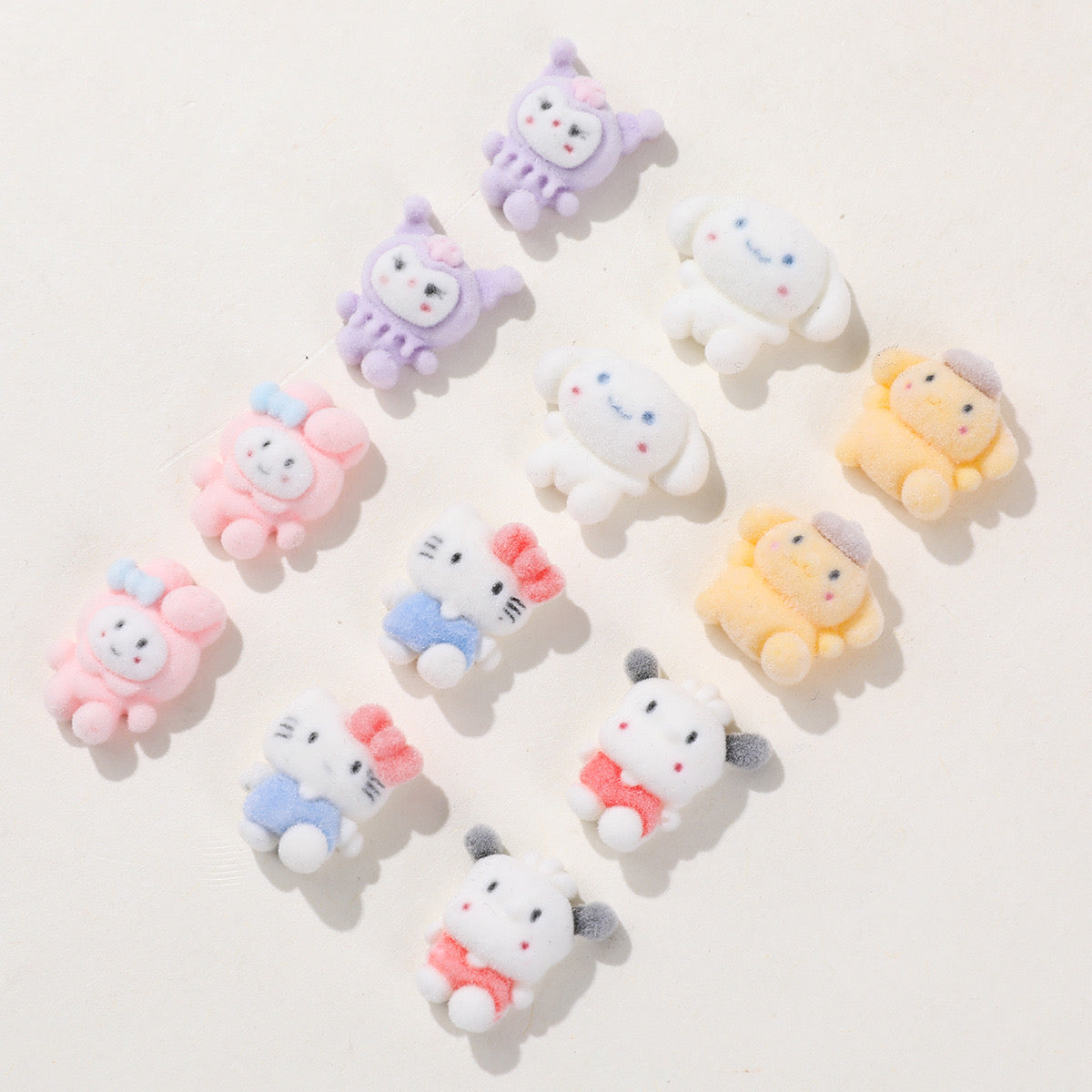 Flocked Sanrio Charm