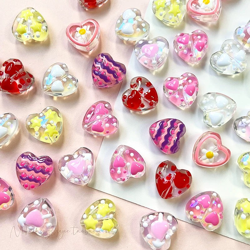 Hand-Painted Love Bead