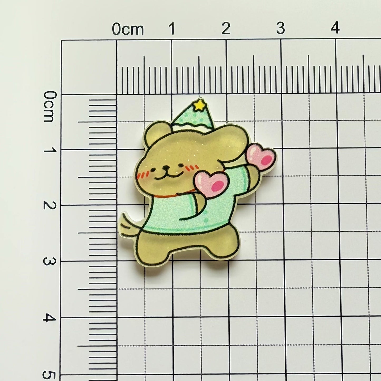 Line-Drawn Puppy Acrylic Patch