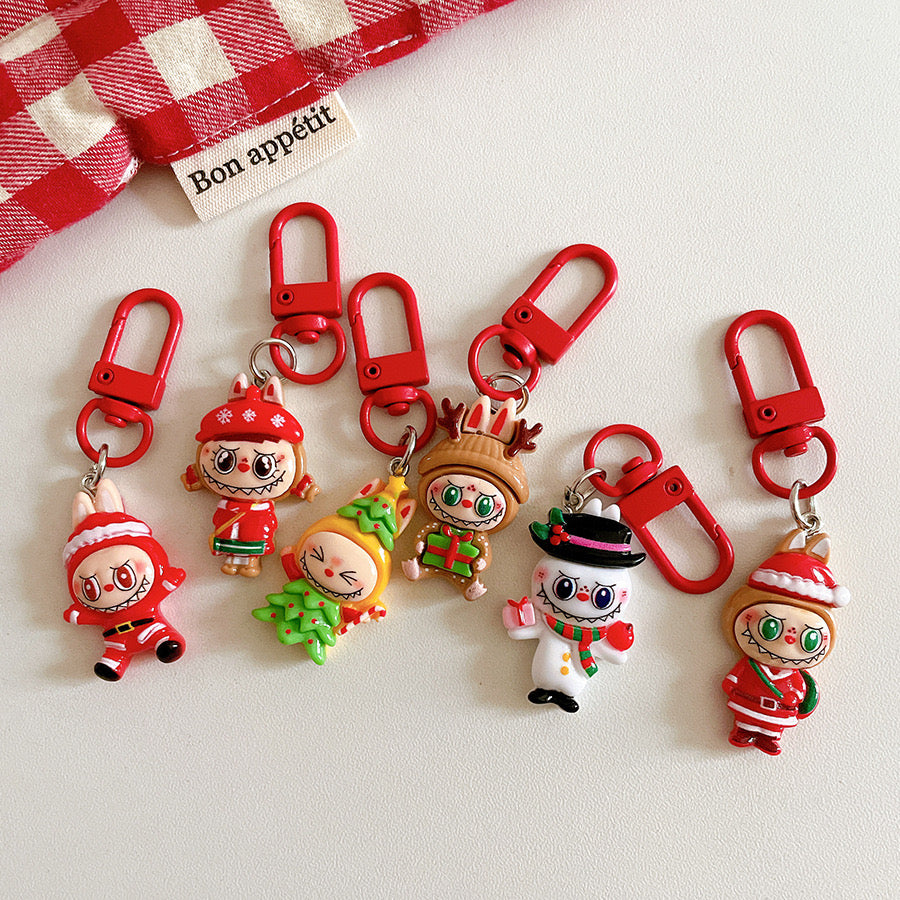 Christmas Labubu Key Chain Pendant