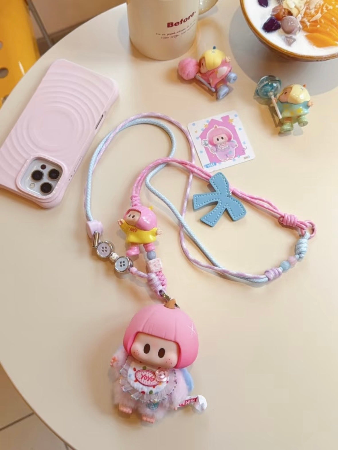 Long‑Style Phone Bag Charm
