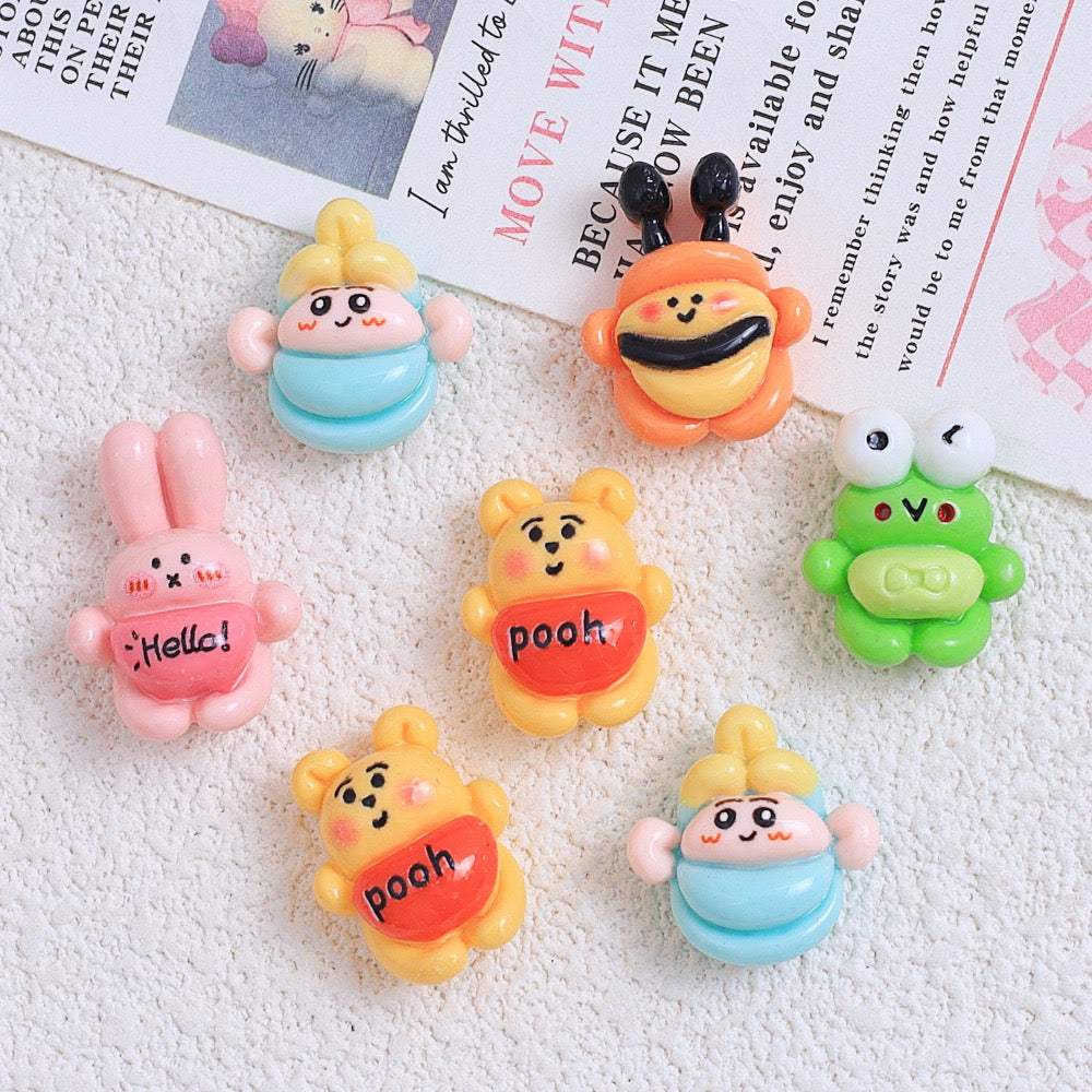 Meteor rabbit Rocket Girl series diy resin jewelry accessories cream ...