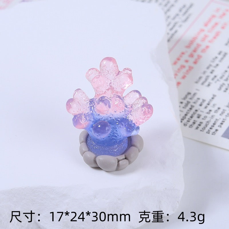 Glow-In-The-Dark Marine plant Charm