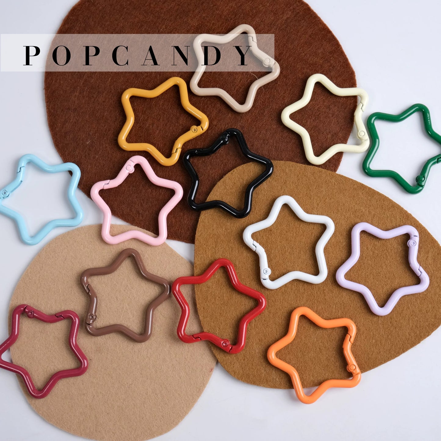 Large-Sized Star-Shaped Spring Button