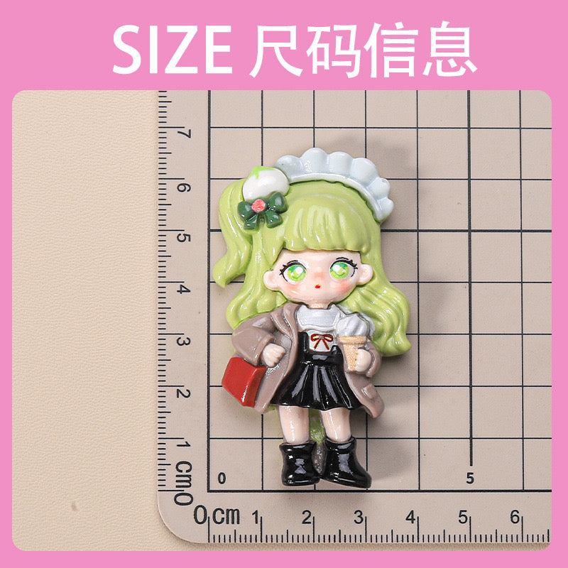 Large Cute Girl Charm