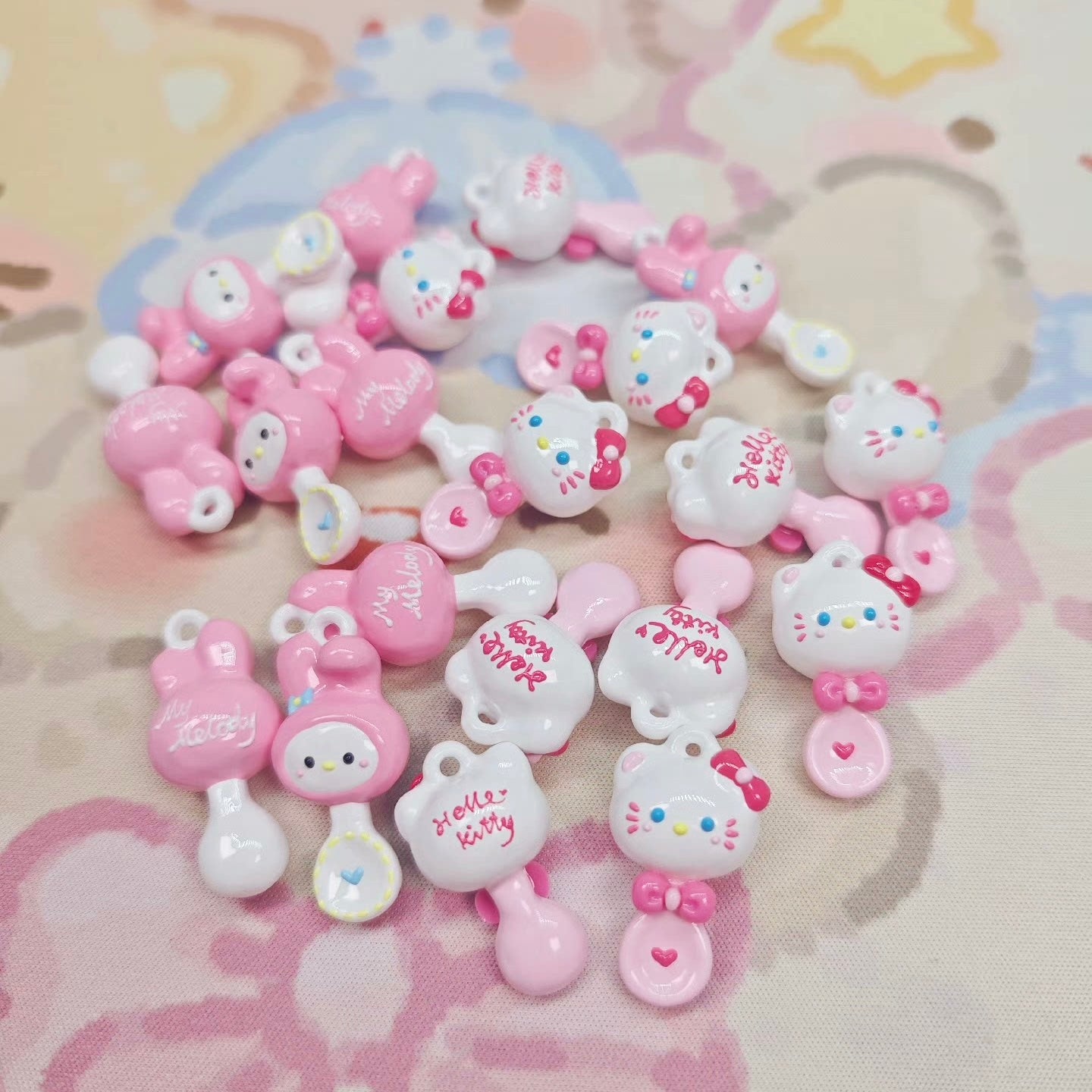 Hello Kitty Melody Alien Hand-Painted Beads