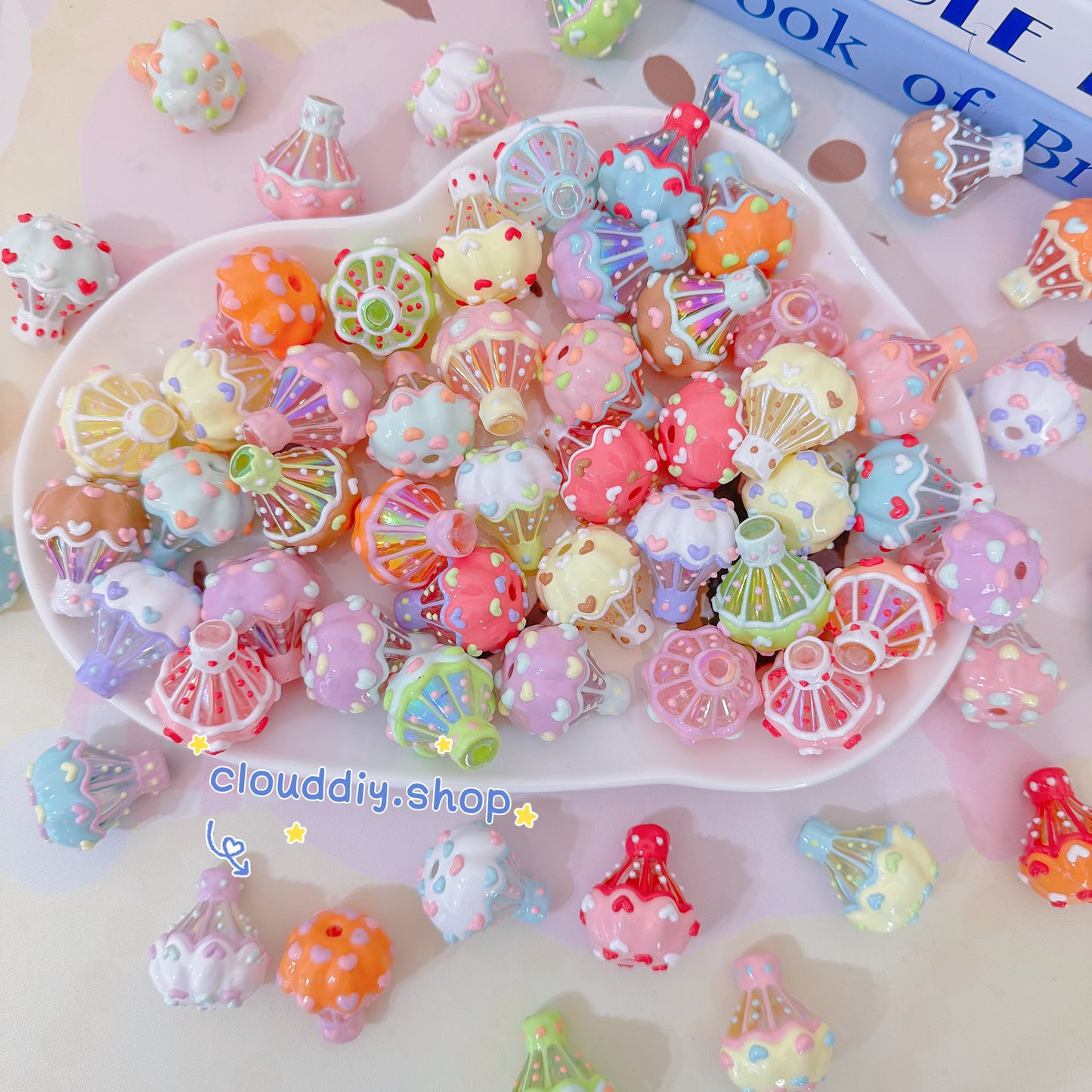 Balloon Hand-Painted Bead
