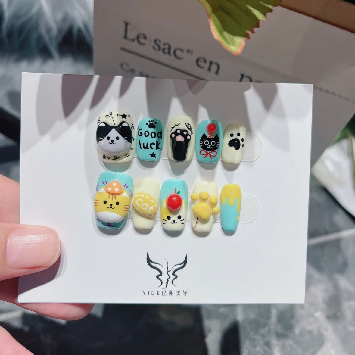 Cartoon Handmade Nail Art