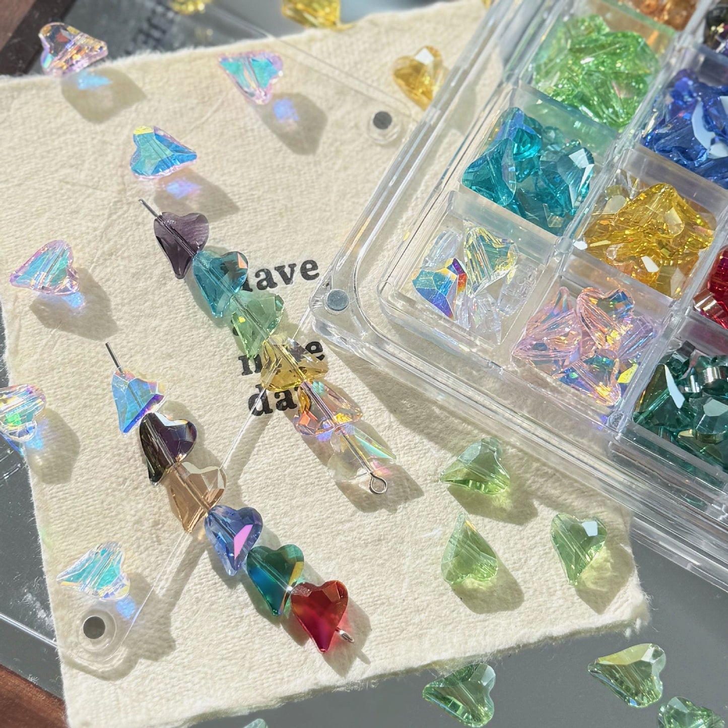 Heart Shiny Beads