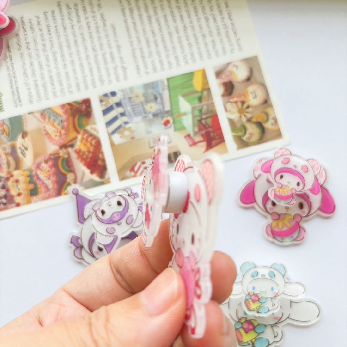 Sanrio Rotating Acrylic Charm