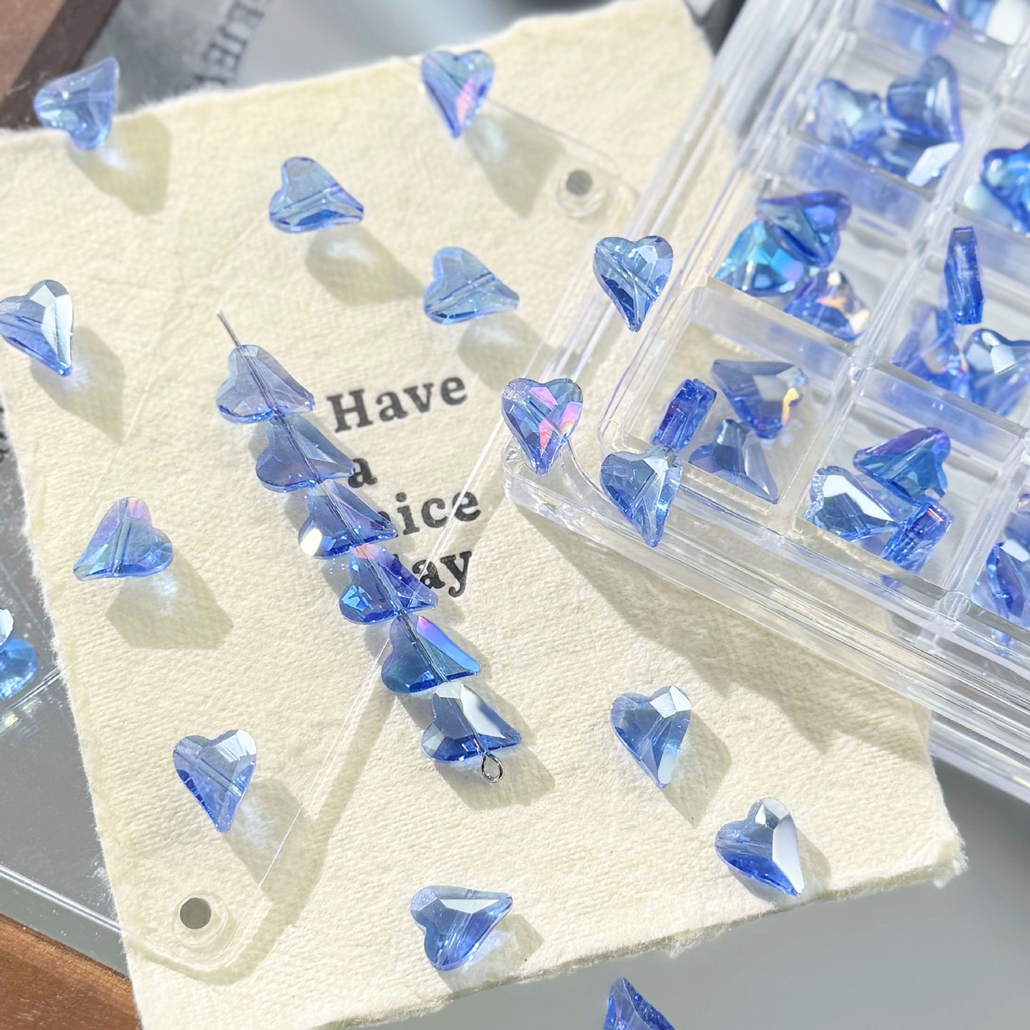 Heart Shiny Beads