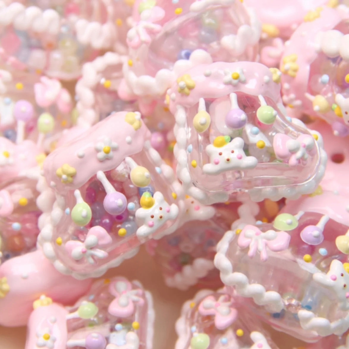 Mixed Style Rock Hand-Painted Beads