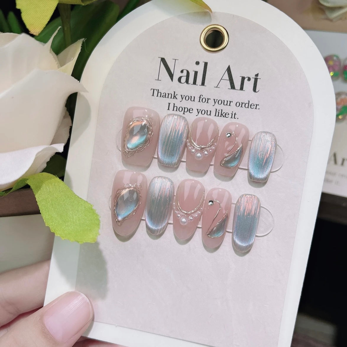 Cloud Fairy Handmade Nails