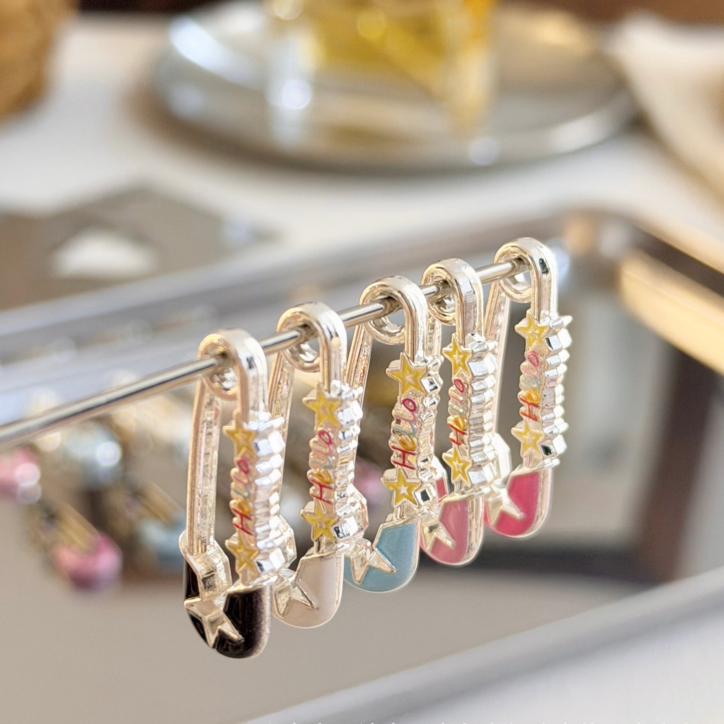 Alloy Safety Pins for DIY Beading