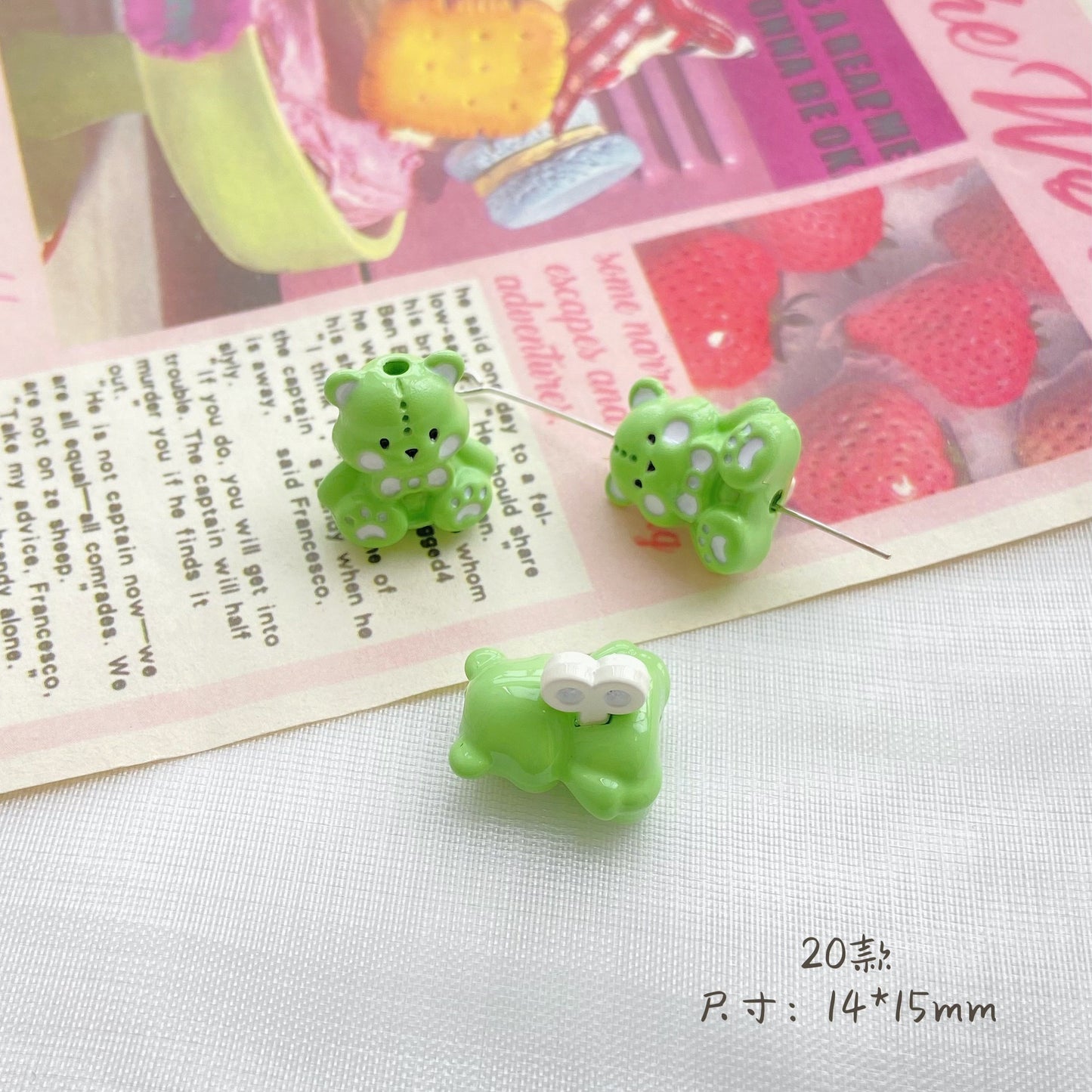 Green Series Alloy Beads
