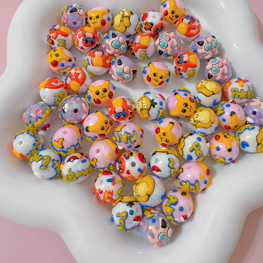 Pokemon Hand-Painted Beads