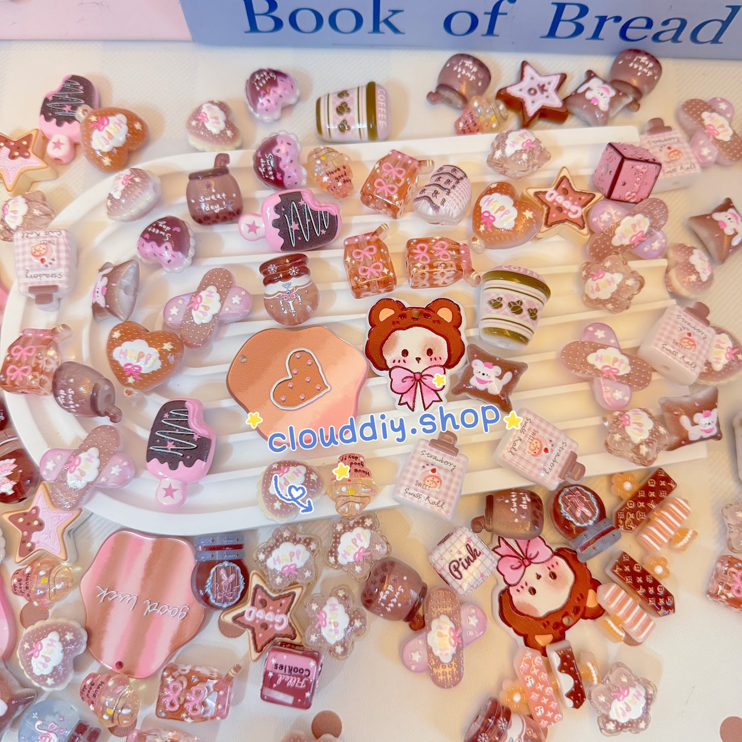Coffee Tone Embossed Beads